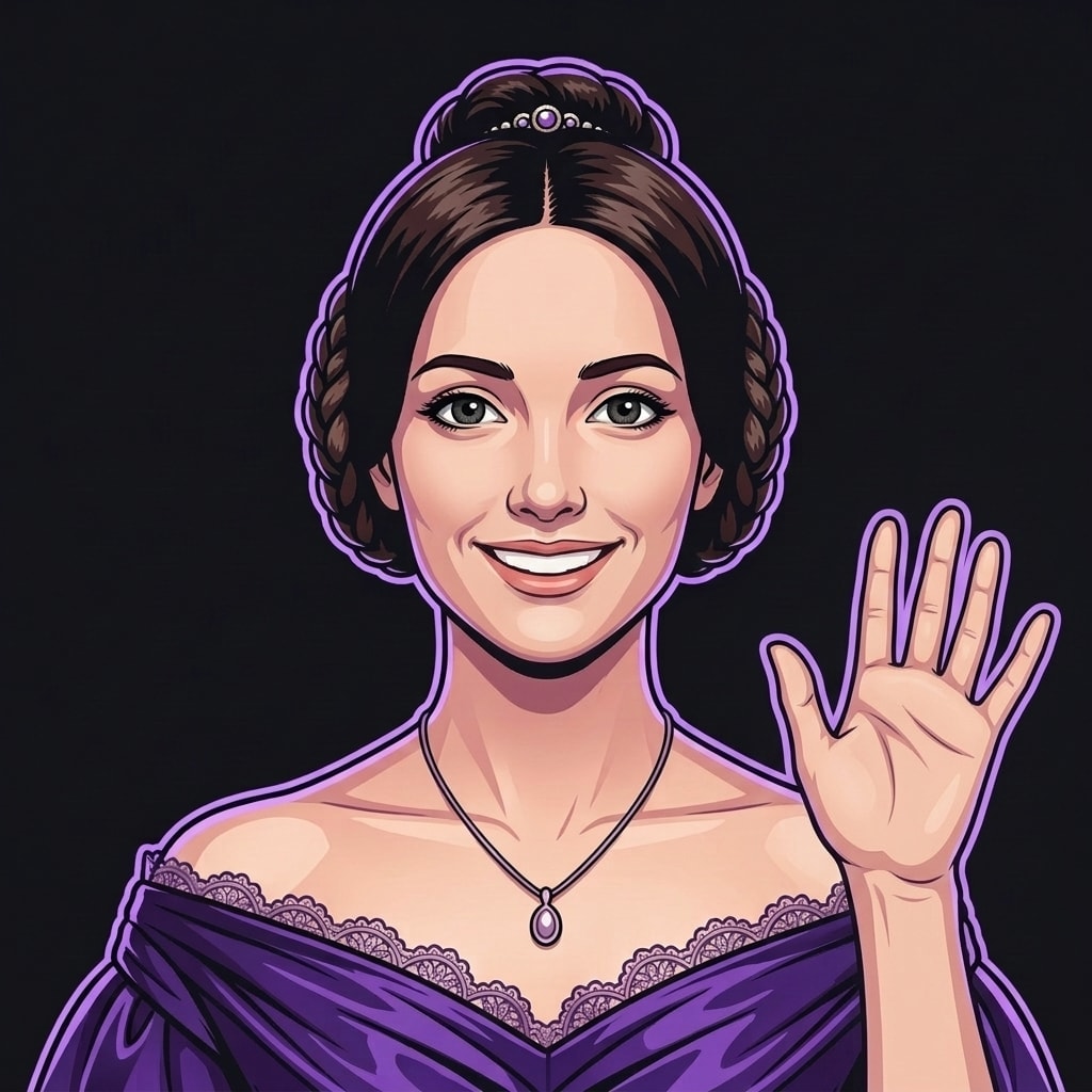 Ada Lovelace, drawn in the Trivana cast style