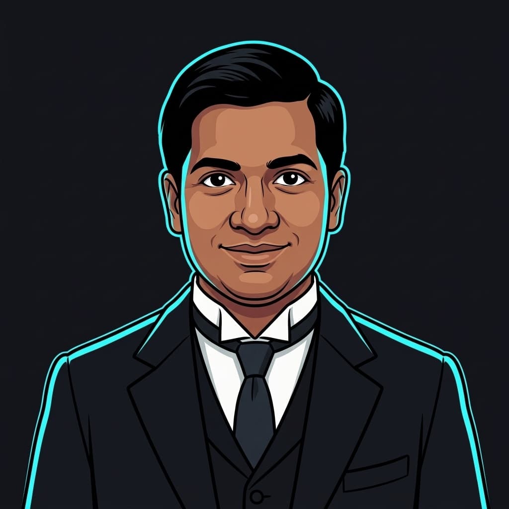 Srinivasa Ramanujan, AI portrayal of a historical figure